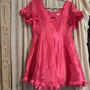 Sugar Thrillz Hot Pink Baby Doll Dress
